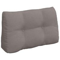 vidaXL Rugkussen, taupe, 80 x 24 x 50 cm, stof, stijlvol woonkamer, functioneel rugkussen, comfortabele overtrek, afneembare hoes, praktische decoratiehulp