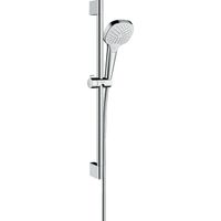 Hansgrohe Croma Select E Vario glijstangset met Croma Select E Vario handdouche EcoSmart 65cm met Isiflex`B doucheslang 160cm wit/chroom 26583400 - thumbnail