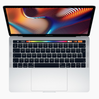 Apple MacBook Pro (13 inch, 2019) - Intel Core i5 - 16GB RAM - 256GB SSD - Touch Bar - 2x Thunderbolt 3 - Zilver - thumbnail