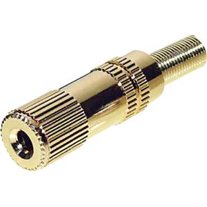 TRU COMPONENTS 1559798 Jackplug 3.5 mm Koppeling, recht Aantal polen: 3 Stereo Goud 1 stuk(s)