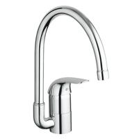 Grohe Euroeco keukenkraan met hoge C-uitloop chroom - thumbnail