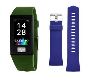 Horlogeband Smartwatch Calypso K8500-8 Kunststof/Plastic Blauw 13mm