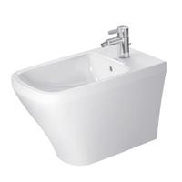 Duravit DuraStyle staand bidet met verdekte bevestiging 37x63cm met overloop met kraangat met wondergliss wit 22831000001