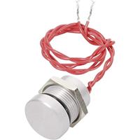 APEM PBAR1AF0000 Piëzo-schakelaar, 24 V DC/AC 0,2 A, 1 x uit/(on) met herinneringsfunctie, IP69K, 1 stuk