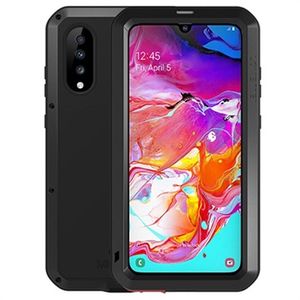 Love Mei Krachtige Samsung Galaxy A70 Hybrid Case - Zwart