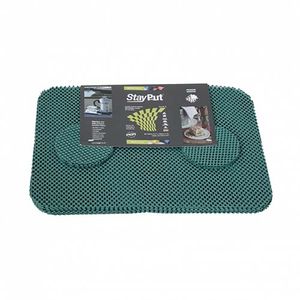 StayPut Antislip placemat en onderzetter set groen