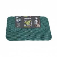 StayPut Antislip placemat en onderzetter set groen - thumbnail