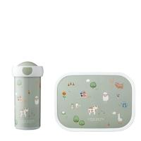 Lunchset Campus (schoolbeker en lunchbox) - Little Farm
