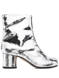 Maison Margiela bottines Tabi 60 mm à effet métallisé - Argent