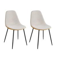 Mica Decorations Tallos Eetkamerstoelen - Gerecycled Polyester - Beige - thumbnail