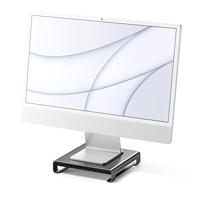 Satechi Type-C Aluminium Monitor Standaard Hub Met USB-C Data, USB 3.0, Micro/SD Kaartsleuven & 3.5Mm Koptelefoon Aansluiting - Voor Apple Studio Display, iMac M1, iMac, iMac Pro (Ruimte Grijs)