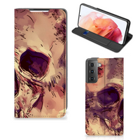 Mobiel BookCase Samsung Galaxy S21 Skullhead - thumbnail