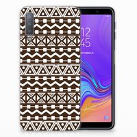 Samsung Galaxy A7 (2018) TPU bumper Aztec Brown - thumbnail