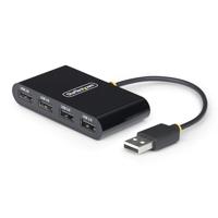 StarTech.com 4-Port USB 2.0 Hub, USB Bus Powered, Compacte Travel USB Hub, USB 2.0 Splitter, Draagbare Mini USB Hub, 480Mbps