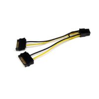 StarTech.com 15cm SATA Voeding naar 6-pins PCI Express Videokaart Voeding Verloopkabel - thumbnail