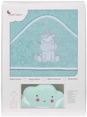 Interbaby badcape en nachtlamp 100 cm katoen Interbaby badcape en nachtlamp 100 cm katoen