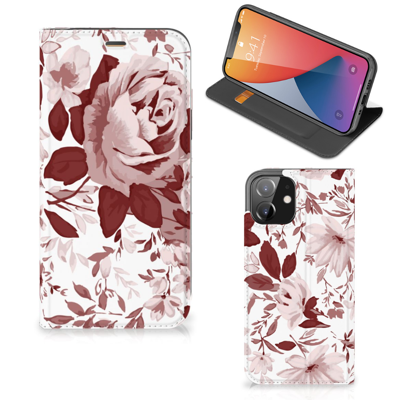Bookcase iPhone 12 | iPhone 12 Pro Watercolor Flowers Bookcase iPhone 12 | iPhone 12 Pro Watercolor Flowers