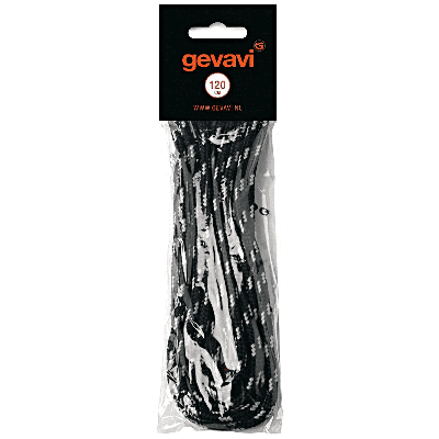 Gevavi Veters Paar Zwart Plat 120cm VETE90120 Gevavi Veters Paar Zwart Plat 120cm VETE90120
