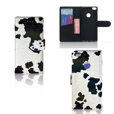 Huawei P8 Lite 2017 Telefoonhoesje met Pasjes Koeienvlekken Huawei P8 Lite 2017 Telefoonhoesje met Pasjes Koeienvlekken