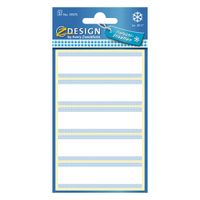 Avery AV-59375 Z-Design Diepvriesetiketten 76x22 mm 25 Stuks Wit/Blauw - thumbnail