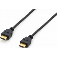 Equip 119350 HDMI-kabel HDMI Aansluitkabel HDMI-A-stekker 1.80 m Zwart 4K UHD, Vergulde steekcontacten - thumbnail