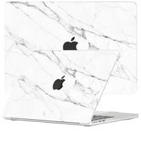 Lunso MacBook Air 15 inch M2/M3 (2023-2024) cover hoes - case - Marble Vana - thumbnail