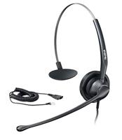 Yealink Headset YHS34 Mono - Eén oor hoofdtelefoon - met RJ-aansluitkabel