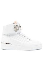 Philipp Plein baskets montantes à plaque Gothic - Blanc - thumbnail