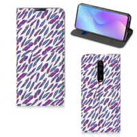 Xiaomi Redmi K20 Pro Hoesje met Magneet Feathers Color