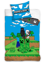 Minecraft Dekbedovertrek MOBS 140 x 200 cm - Katoen (60 x 70 cm)