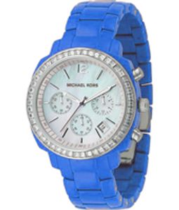 Horlogeband Michael Kors MK5121 Kunststof/Plastic Blauw 20mm