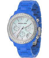 Horlogeband Michael Kors MK5121 Kunststof/Plastic Blauw 20mm - thumbnail