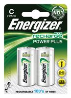 Oplaadbare C batterij (baby) Energizer Power Plus HR14 NiMH 1.2 V 2500 mAh 2 stuk(s) - thumbnail