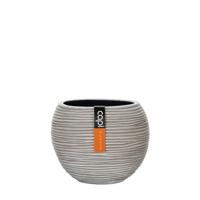 Vaas bol Rib 10x9 ivoor