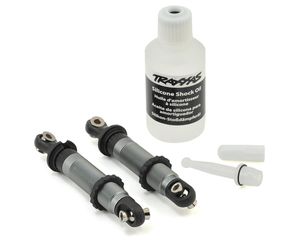 Shocks, GTS, silver aluminum (assembled with spring retainers) (2)