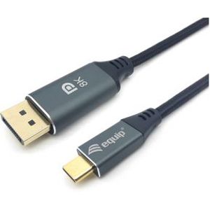 Equip 133422 video kabel adapter 2 m USB Type-C DisplayPort Grijs