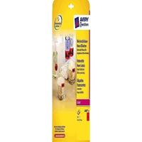 AVERY Zweckform L6005-25 zelfklevende etiketten neon-rood (A4, verwijderbaar, 210x297 mm, om te bedrukken, 25 stickers op 25 vellen, gekleurde zelfklevende etiketten voor opvallende markering)