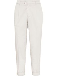 Brunello Cucinelli pantalon à coupe fuselée - Bleu