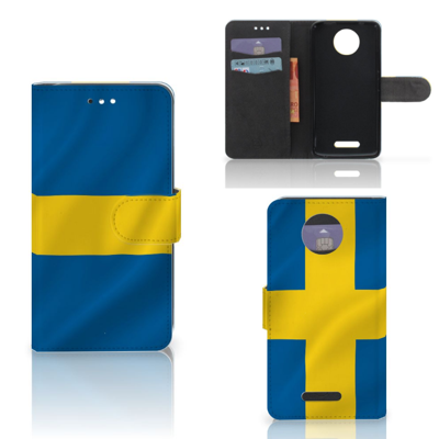 Motorola Moto C Plus Bookstyle Case Zweden