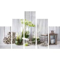 Art for the Home - Canvas Set van 5 - Botanisch - 150x100cm