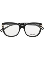 Chloé Eyewear lunettes de vue à monture rectangulaire - Noir