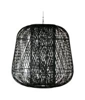 WOOOD Exclusive Hanglamp Moza XXL Bamboe 100cm  - Zwart