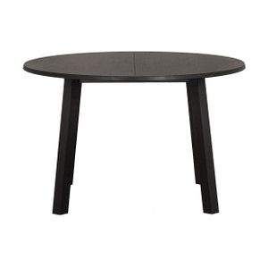 WOOOD Lange Jan uitschuifbare eettafel rond Eiken Blacknight