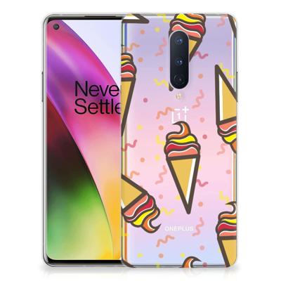 OnePlus 8 Siliconen Case Icecream