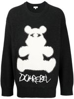 DOMREBEL pull Bearclops en maille intarsia - Noir