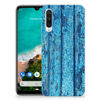 Xiaomi Mi A3 Bumper Hoesje Wood Blue