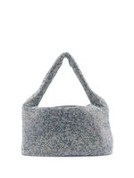 Kara mini sac Crystal Mesh Armpit - Bleu