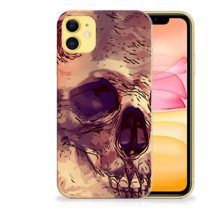 Silicone Back Case Apple iPhone 11 Skullhead