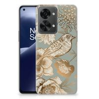 TPU Case voor OnePlus Nord 2T Vintage Bird Flowers - thumbnail