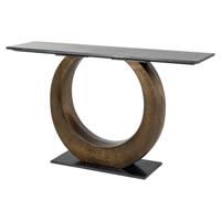 Richmond Sidetable Luna Marmer, 140cm - Brons - thumbnail